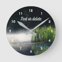 Tiere aus dem Nebel auf einem Teich Orton Personal