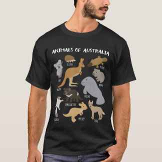 Tiere Australiens Australischer Tierliebhaber Jung T-Shirt