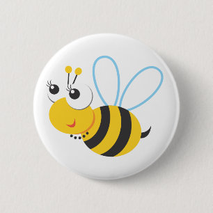 Tiere - Biene Button
