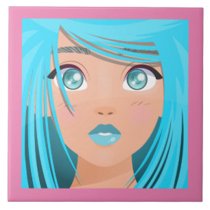 TIERE CARTOON GIRL FLIESE