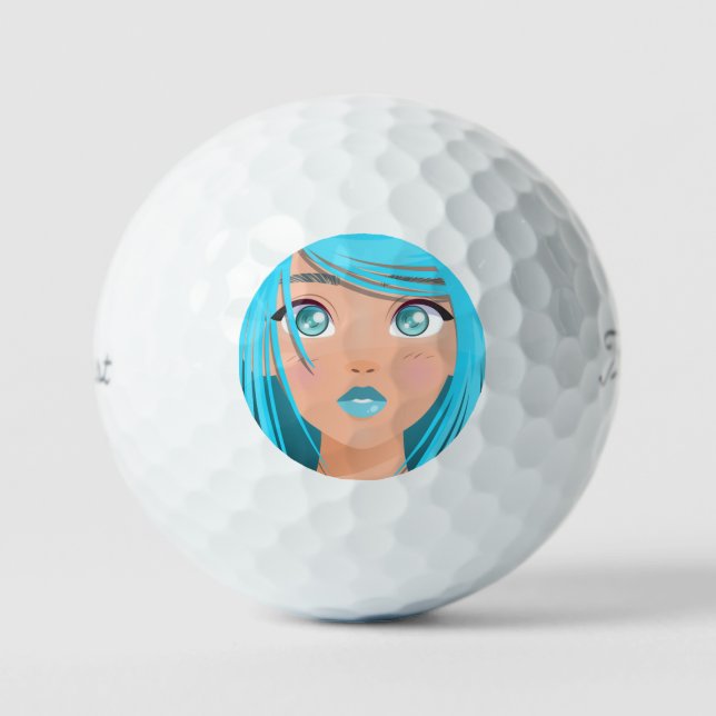 TIERE CARTOON GIRL GOLFBALL (Vorderseite)