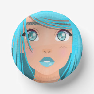 TIERE CARTOON GIRL PAPPTELLER