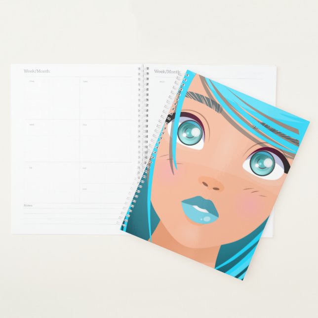 TIERE CARTOON GIRL PLANER (Anzeige)