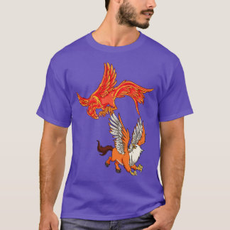 Tiere der Mythologie Phoenix vs. Hippogryph T-Shirt