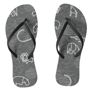 Tiere der Safari 5 Flip Flops