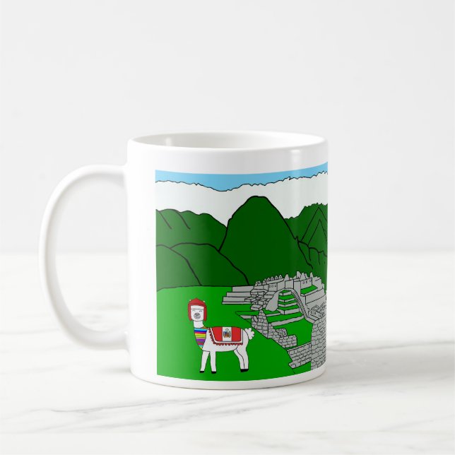 Tiere der Welt, Peru: Alpaka Kaffeetasse (Links)