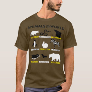 Tiere der Welt und wie sie genannt werden T-Shirt