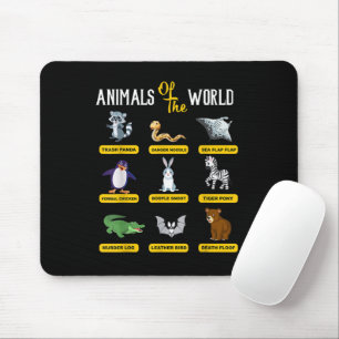 Tiere der Weltnamen Mousepad
