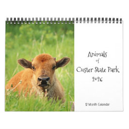 Tiere des Customer Staat Park 2026 Kalender