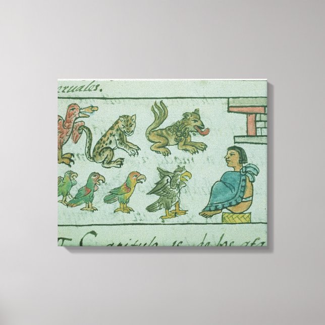 Tiere des Kaisers von Aztec Leinwanddruck (Vorderseite)