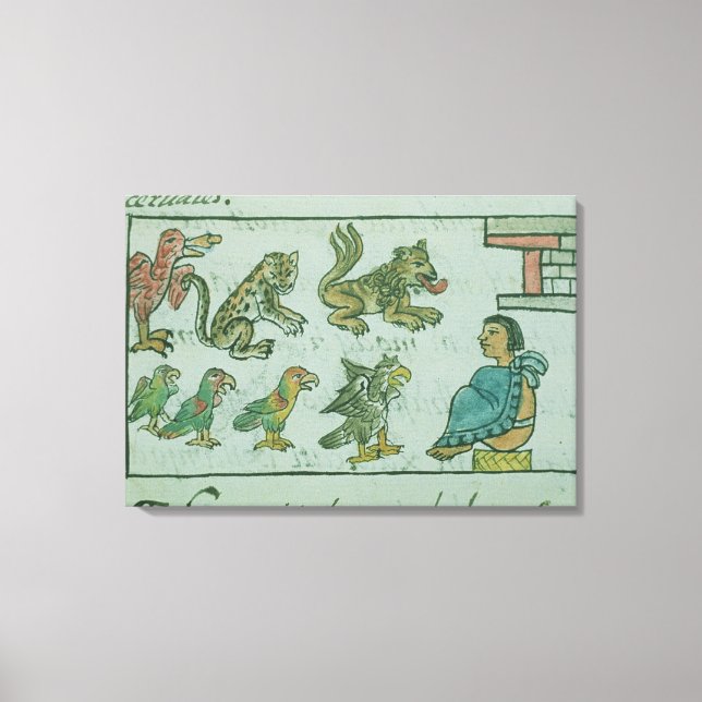 Tiere des Kaisers von Aztec Leinwanddruck (Vorderseite)