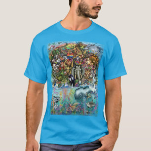 Tiere des Landes und des Meeres T-Shirt