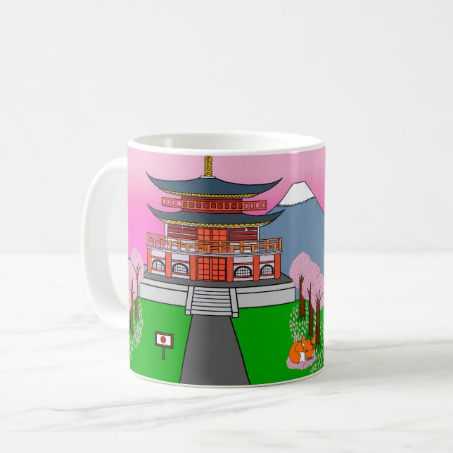 Tiere die Welt, Japan: Fuchs Kaffeetasse (Vorderseite Links)