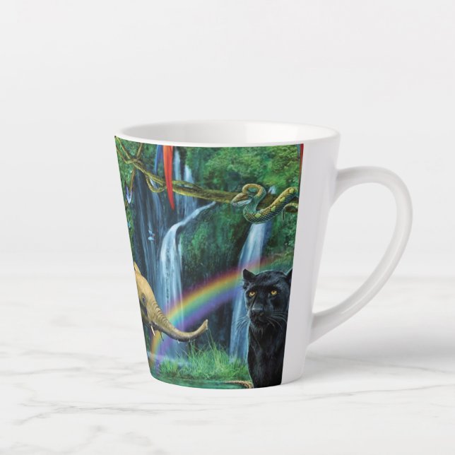 Tiere, die zusammen leben, werfen Kissen Milchtasse (Rechts)