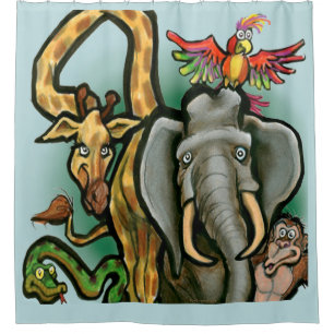 Tiere Duschvorhang