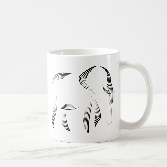 Tiere - Elefant Kaffeetasse (Rechts)