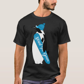 Tiere erschütterten den Gnar-Cartoon-Pinguin T-Shirt
