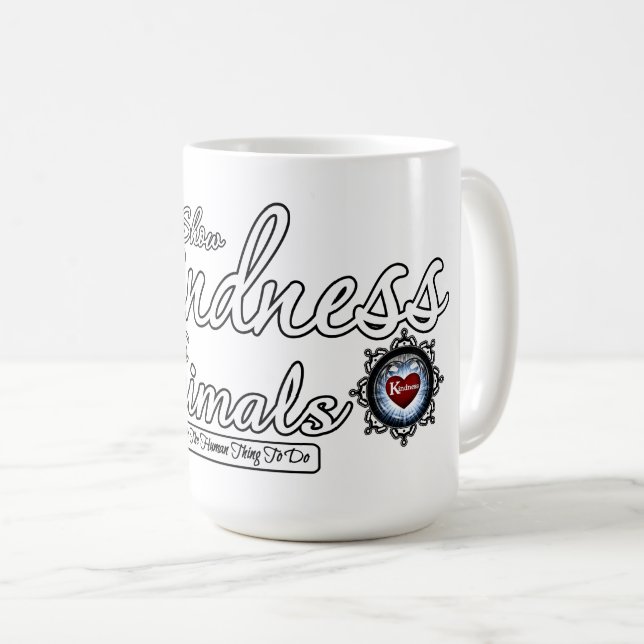 Tiere freundlich anzeigen kaffeetasse (VorderseiteRechts)