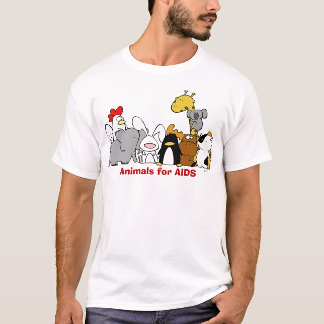 Tiere für AIDS Shirt (Vorderseite)