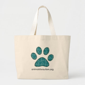 Tiere für Autismus-Unterzeichnungs-Logotasche Jumbo Stoffbeutel