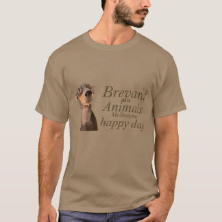 Tiere glücklicher Hund Tag Design Geschenk Retro T-Shirt