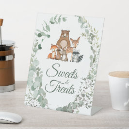 Tiere Grünpflanzen Kinderdusche Süßigkeiten & Leck Sockelschild