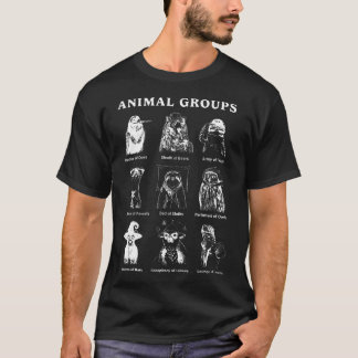 Tiere Gruppen Bildung Wildtiere der T-Shirt