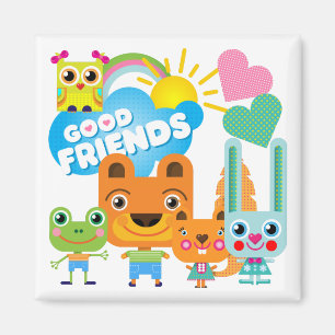Tiere Gute Freunde Magnet