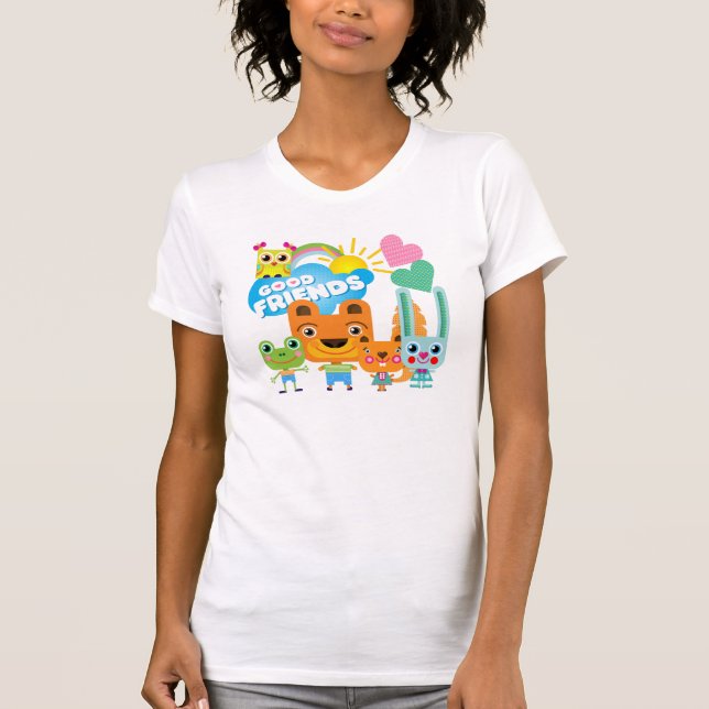 Tiere Gute Freunde T-Shirt (Vorderseite)