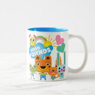Tiere Gute Freunde Zweifarbige Tasse