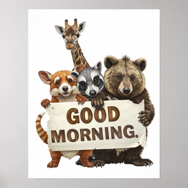 Tiere, Guten Morgen, Poster (Vorne)