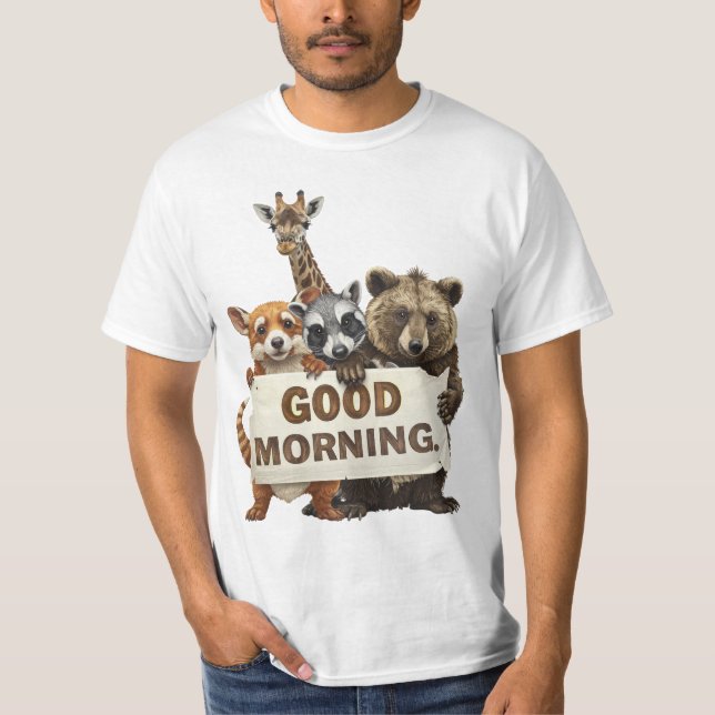 Tiere, Guten Morgen, T-Shirt (Vorderseite)