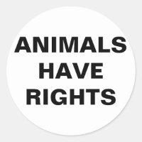 Tiere haben Rechte Aufkleber