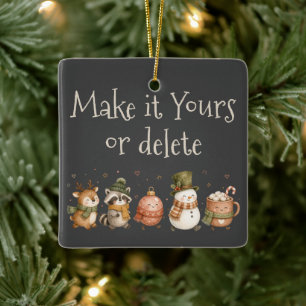 Tiere Heiße Schokolade Weihnachtsgeschenk Keramikornament