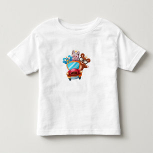 Tiere im Auto Nr. 1 Kleinkind T-shirt