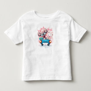 Tiere im Auto Nr. 3 Kleinkind T-shirt