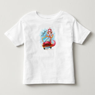 Tiere im Auto Nr. 4 Kleinkind T-shirt