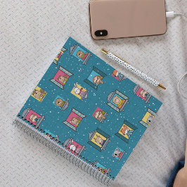 Tiere im Fenster Notizbuch