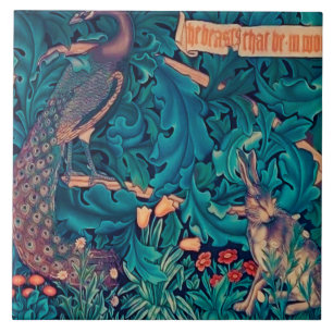 Tiere im Wald, William Morris Fliese
