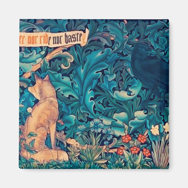 Tiere im Wald, William Morris Magnet (Vorne)
