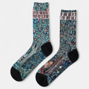 Tiere im Wald, William Morris Socken