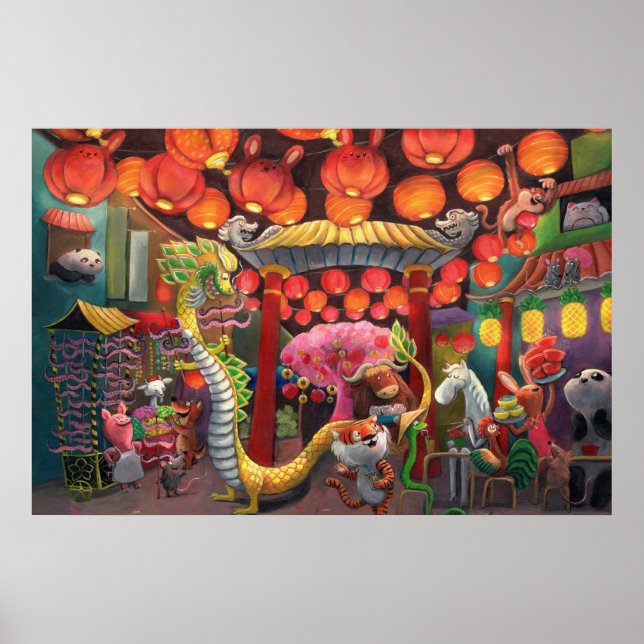 Tiere in der China Poster (Vorne)