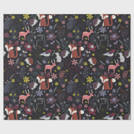 Tiere in der Sammlung von Hirschfocken-Igeln Geschenkpapier