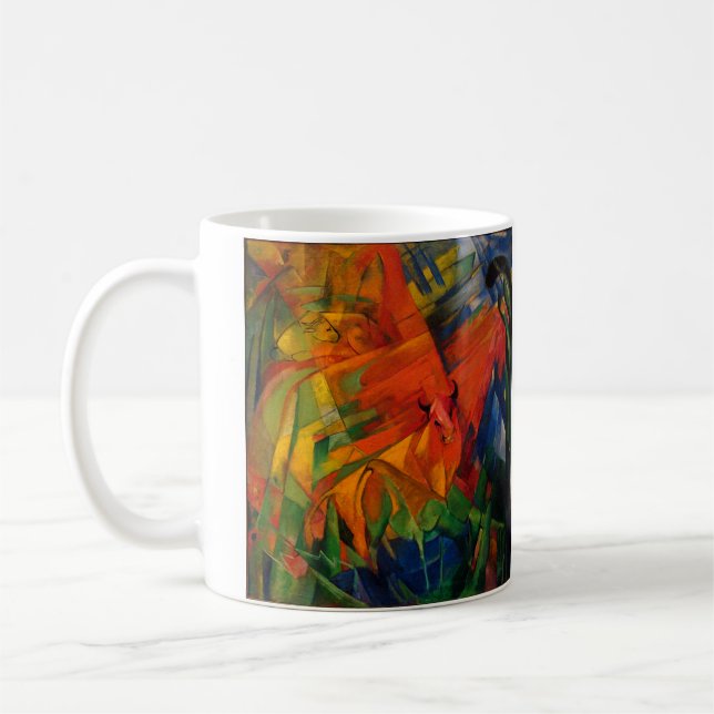 Tiere in einer Landschaft von Franz Marc Kaffeetasse (Links)