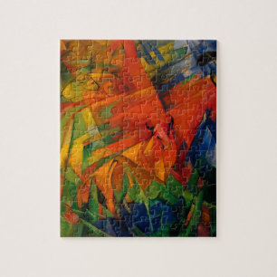 Tiere in einer Landschaft von Franz Marc Puzzle