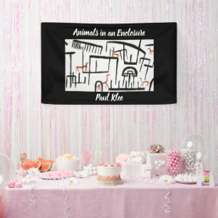 Tiere in einer Umschließung von Paul Klee Banner