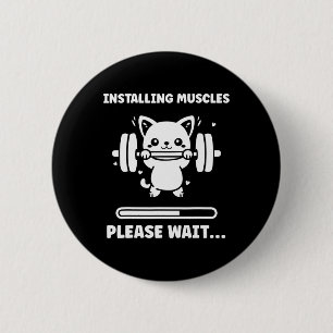 Tiere installieren Muskeln Fitness Bodybuilding Ka Button