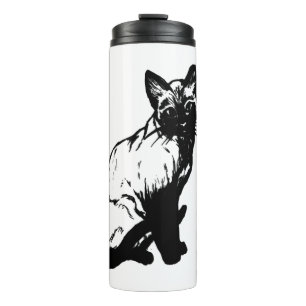 Tiere,Katze,Katzen,Tier,Haustier,Katze,Tiger,Wildk Thermosbecher
