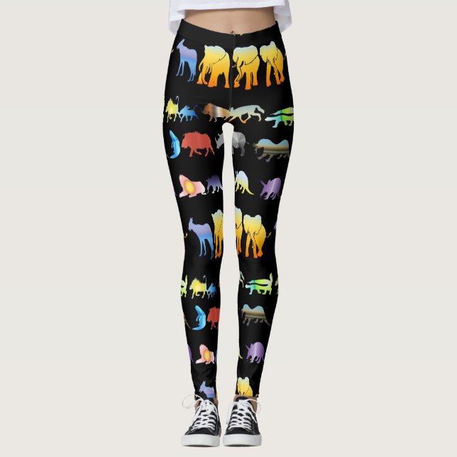 Tiere Leggings (Vorderseite)