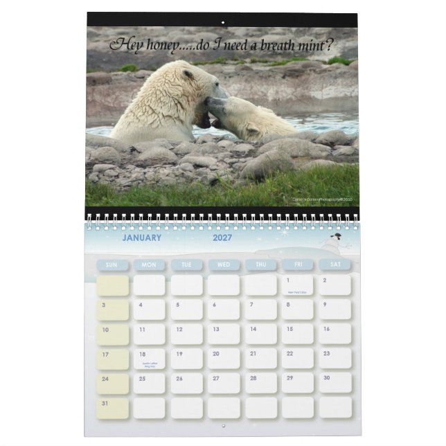 Tiere mit Haltung Kalender (Jan 2027)